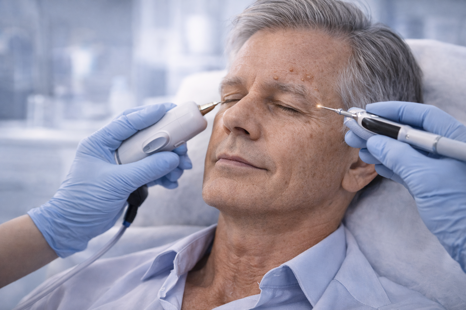 Collage of body sculpting and skin treatments